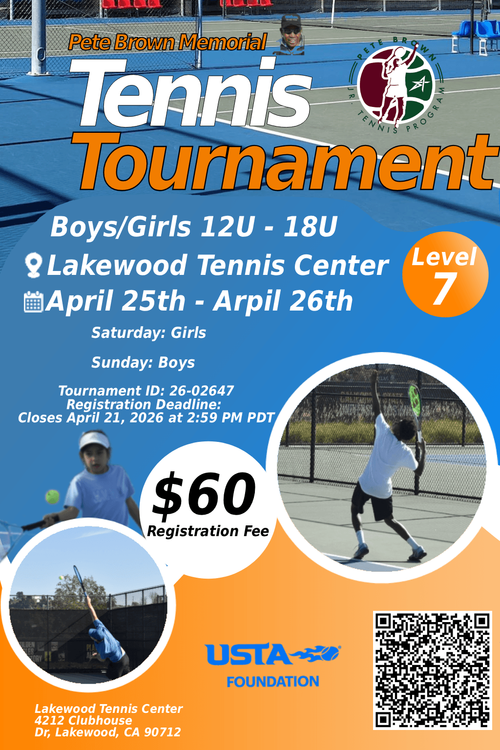 Pete Brown Memorial Junior Tennis Tournament