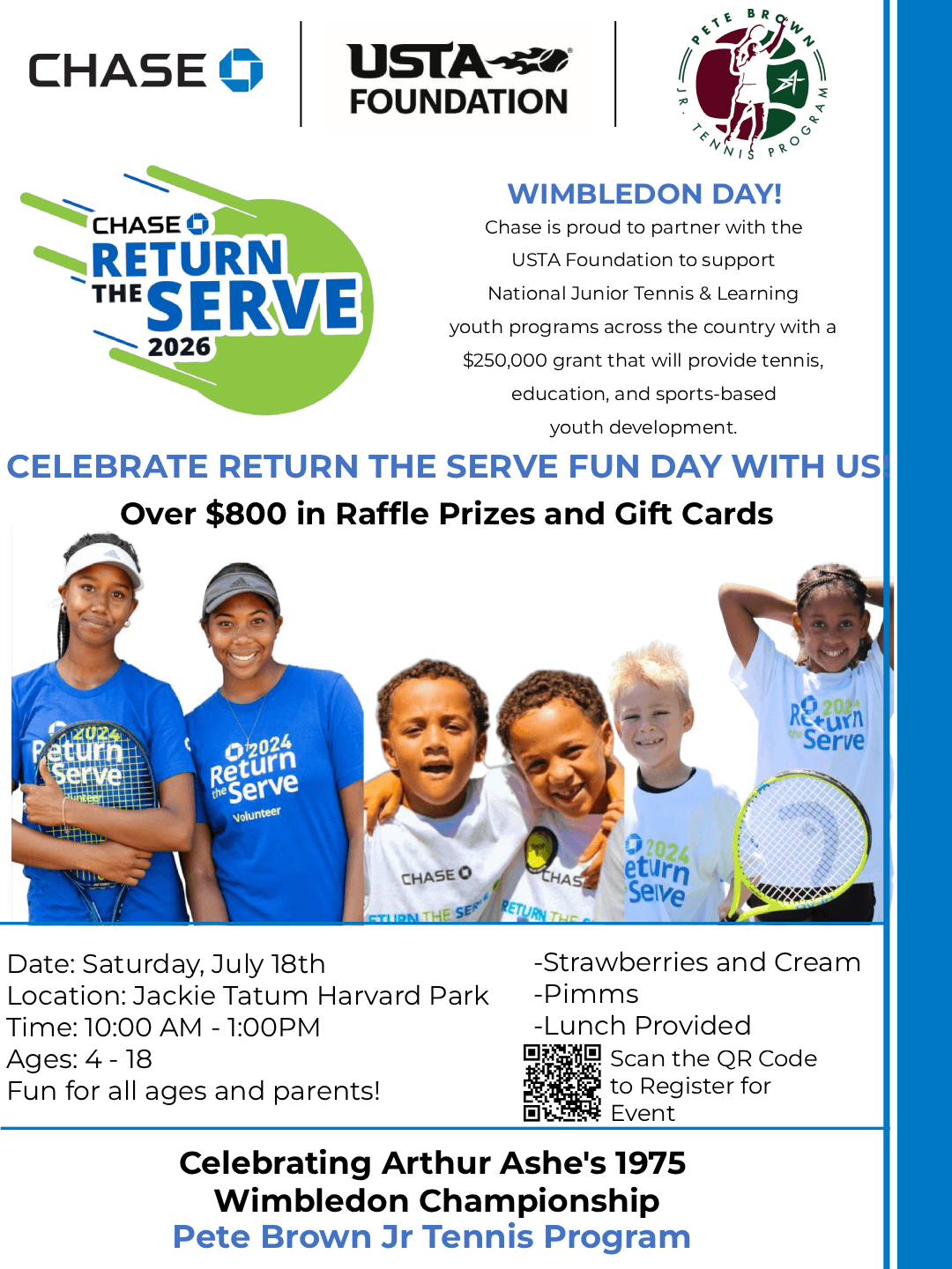 Chase Return the Serve 2026